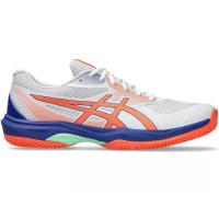 Zapatillas Asics Game FF Padel Blanco Coral  Oferta + Barato