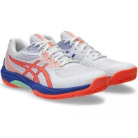 Zapatillas Asics Game FF Padel Blanco Coral  Oferta + Barato