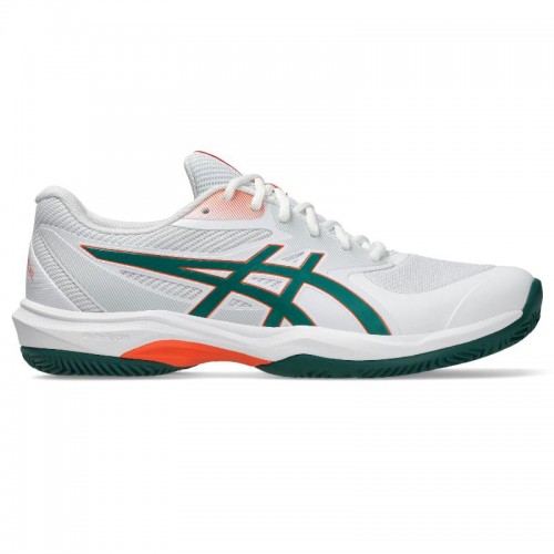 Asics Game FF Padel Branco Verde Laranja Tênis