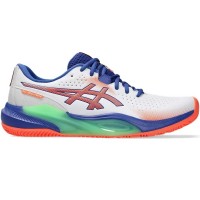 Baskets Asics Gel Challenger 15 Padel Blanc Corail  Offre - Pas cher