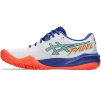 Baskets Asics Gel Challenger 15 Padel Blanc Corail  Offre - Pas cher