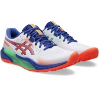 Baskets Asics Gel Challenger 15 Padel Blanc Corail  Offre - Pas cher