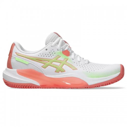 Zapatillas Asics Gel Challenger 15 Padel Blanco Guayaba Mujer