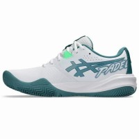 Zapatillas Asics Gel Challenger 15 Padel Blanco Verde Pino