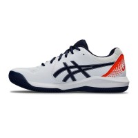 Asics Gel Dedicate 8 Clay White Navy Shoes