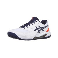 Asics Gel Dedicate 8 Clay White Navy Shoes