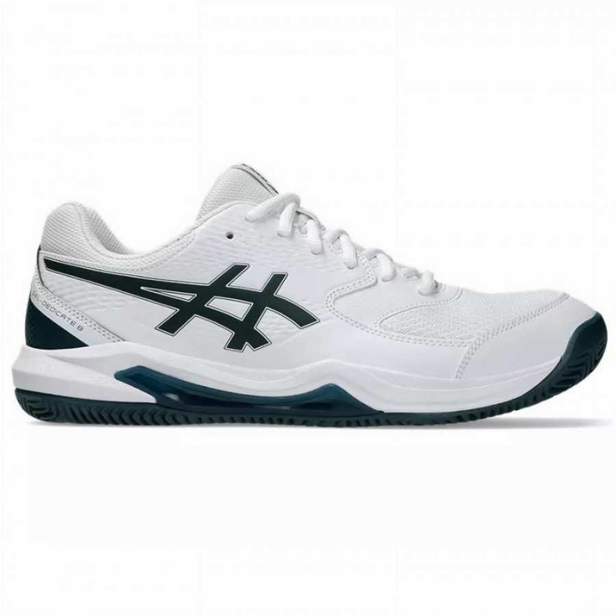 Zapatillas Asics Gel Dedicate 8 Clay Blanco Verde Saxon  Oferta + Barato