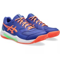Zapatillas Asics Gel Dedicate 8 Padel Azul Cobalto Coral  Oferta + Barato