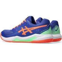 Zapatillas Asics Gel Dedicate 8 Padel Azul Cobalto Coral  Oferta + Barato