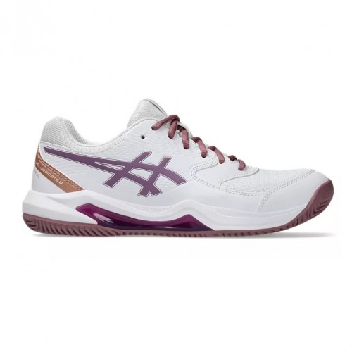 Sneakers Asics Gel Dedicate 8 Padel White Dark Ube Donna Sneakers Asics Gel Dedicate 8 Padel White Dark Ube Donna