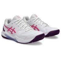 Zapatillas Asics Gel Dedicate 8 Padel Blanco Dragon Fruit Mujer  Oferta + Barato