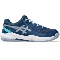 Baskets Junior Asics Gel Dedicate 8 Padel GS Bleu Mako Gris  Offre - Pas cher