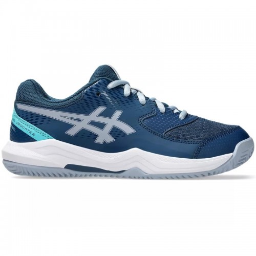 Scarpe da ginnastica Asics Gel Dedicate 8 Padel GS Blu Mako Grigio Junior Scarpe da ginnastica Asics Gel Dedicate 8 Padel GS Blu Mako Grigio Junior