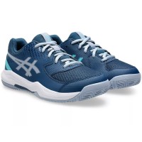 Baskets Junior Asics Gel Dedicate 8 Padel GS Bleu Mako Gris  Offre - Pas cher