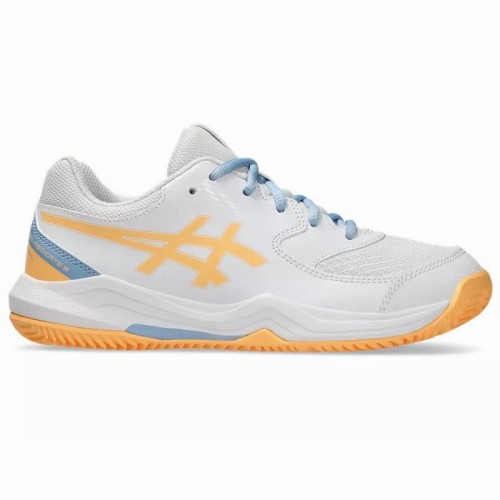 Scarpe da ginnastica Asics Gel Dedicate 8 Padel GS Bianco Arancione Junior Scarpe da ginnastica Asics Gel Dedicate 8 Padel GS Bianco Arancione Junior