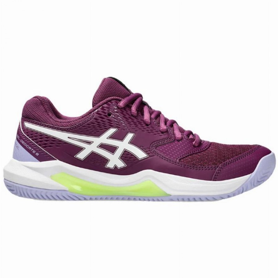 Zapatillas Asics Gel Dedicate 8 Padel Malva Intenso Blanco Mujer  Oferta + Barato