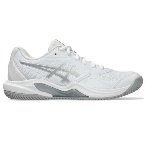 Tênis femininos Asics Gel Dedicate 9 Padel White Gray