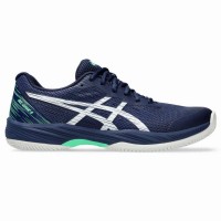 Baskets Asics Gel Game 9 TERRE BATTUE Bleu Blanc  Offre - Pas cher