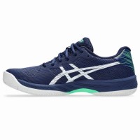 Baskets Asics Gel Game 9 TERRE BATTUE Bleu Blanc  Offre - Pas cher