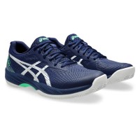 Baskets Asics Gel Game 9 TERRE BATTUE Bleu Blanc  Offre - Pas cher