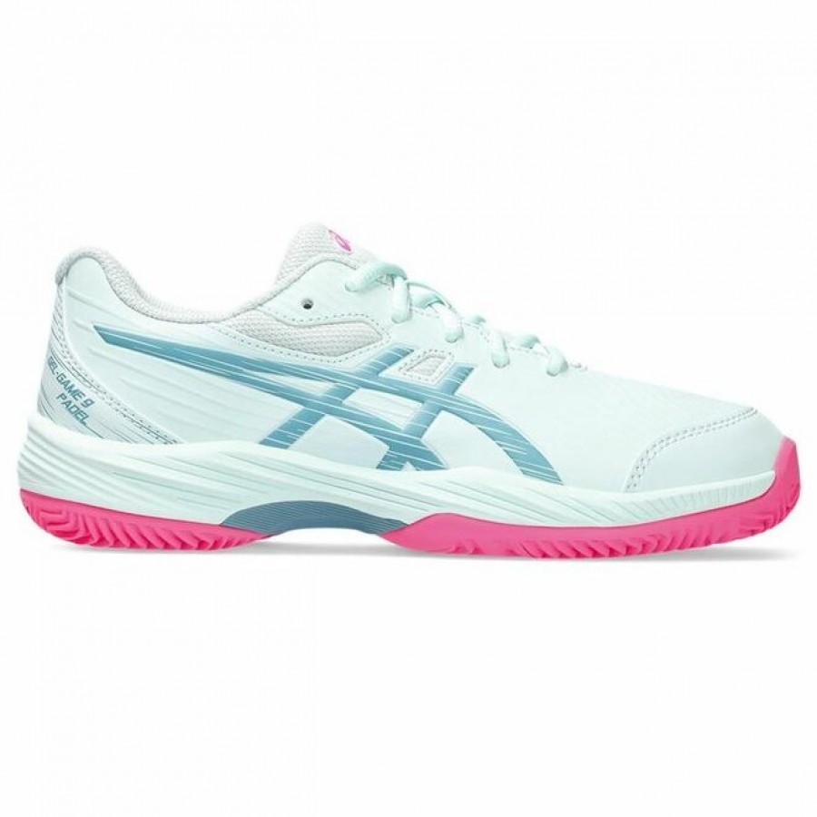 Zapatillas Asics Gel Game Padel 9 Menta Gris Azul Junior