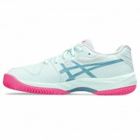 Baskets Asics Gel Game Padel 9 Menthe Gris Bleu Junior