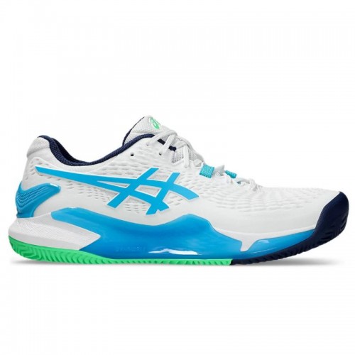 Scarpe da ginnastica Asics Gel Resolution 9 Bianco Aqua - TERRA BATTUTA Scarpe da ginnastica Asics Gel Resolution 9 Bianco Aqua - TERRA BATTUTA