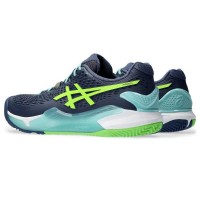 Chaussures Electriques Asics Gel Resolution 9 Padel Blue Lime