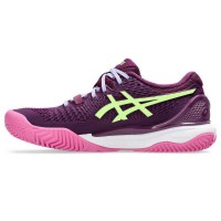 Asics Gel Resolution 9 Padel Sapatos Femininos Intense Lime  Oferta + Barato