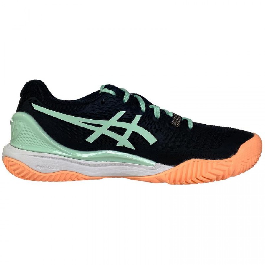 Chaussures Femme Asics Gel Resolution 9 Padel Black Mint  Offre - Pas cher