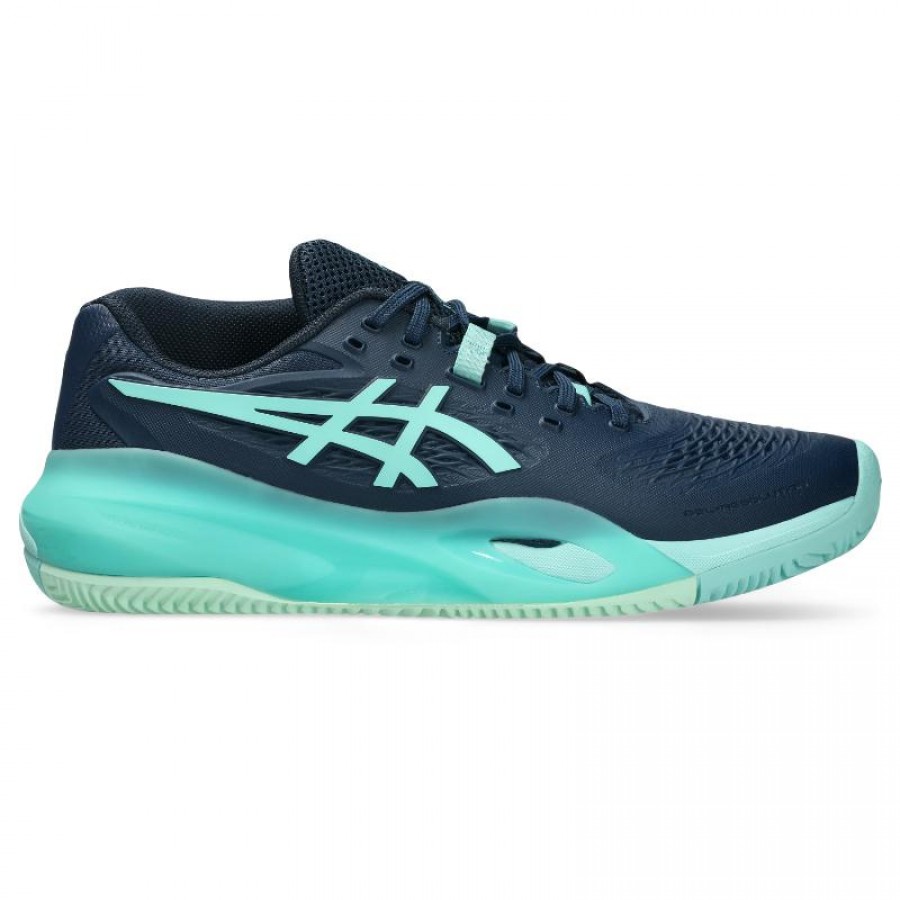 Zapatillas Asics Gel Resolution X Clay Azul Oscuro Menta