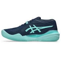 Zapatillas Asics Gel Resolution X Clay Azul Oscuro Menta