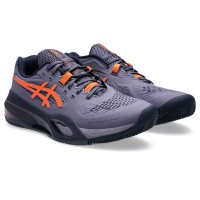 Tênis Asics Gel Resolution X Clay Cinza Roxo Laranja  Oferta + Barato