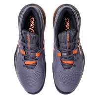 Tênis Asics Gel Resolution X Clay Cinza Roxo Laranja  Oferta + Barato