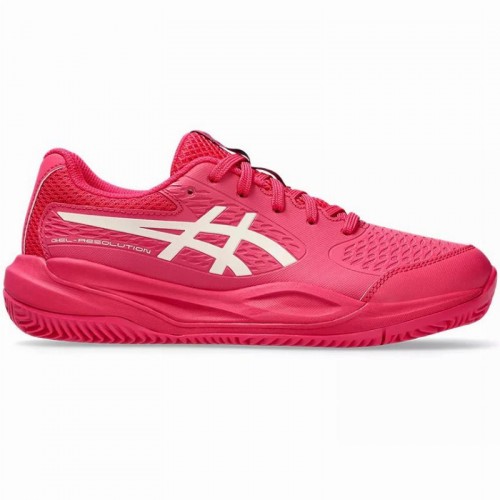 Asics Gel Resolution X Clay GS Scarpe da ginnastica junior crema rosa brillante Asics Gel Resolution X Clay GS Scarpe da ginnastica junior crema rosa brillante
