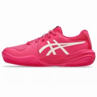 Asics Gel Resolution X Clay GS Bright Pink Cream Junior Sneakers  Offer + Cheap