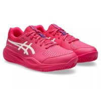 Asics Gel Resolution X Clay GS Bright Pink Cream Junior Sneakers  Offer + Cheap