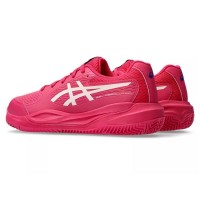 Asics Gel Resolution X Clay GS Bright Pink Cream Junior Sneakers  Offer + Cheap