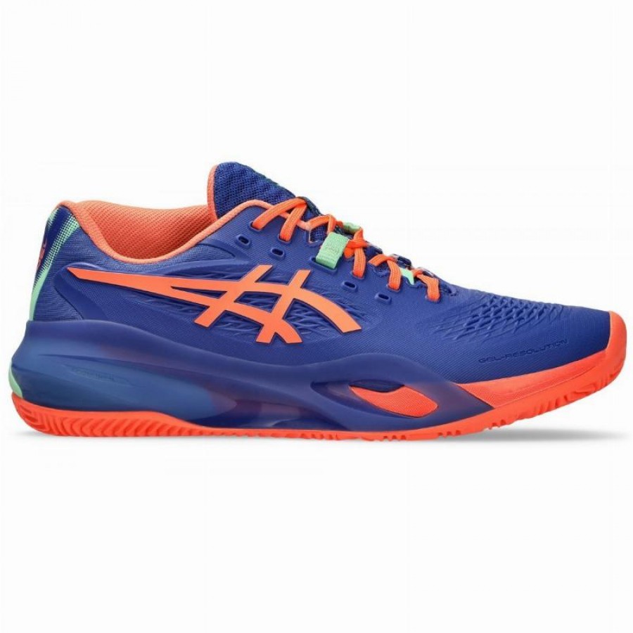 Asics Gel Resolution X Padel Cobalt Blue Coral Sneakers  Offer + Cheap