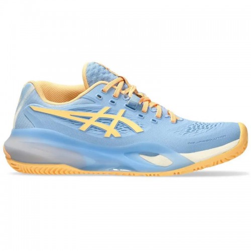 Sneakers Asics Gel Resolution X Padel Blue Stone Orange Donna Sneakers Asics Gel Resolution X Padel Blue Stone Orange Donna