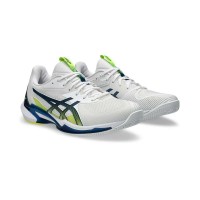 Asics Solution Speed FF 3 Clay White Blue Mako Sneakers  Offer + Cheap