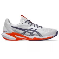 Zapatillas Asics Solution Speed FF 3 Clay Blanco Gris Naranja  Oferta + Barato
