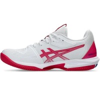 Tênis Asics Solution Speed FF 3 Clay Branco Rosa Brilhante Feminino  Oferta + Barato