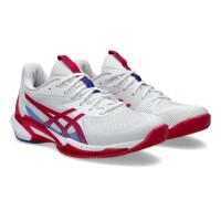 Tênis Asics Solution Speed FF 3 Clay Branco Rosa Brilhante Feminino  Oferta + Barato