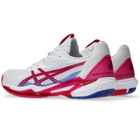 Tênis Asics Solution Speed FF 3 Clay Branco Rosa Brilhante Feminino  Oferta + Barato