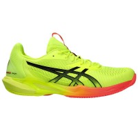 Asics Solution Speed FF 3 Clay Paris Yellow Black Sneakers  Offer + Cheap