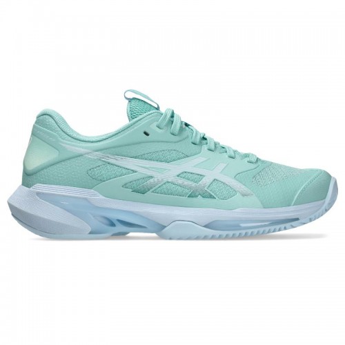 Zapatillas de Padel Asics Solution Speed FF 4 Clay Azul Verde Mujer