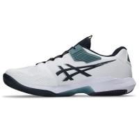 Zapatillas Asics Solution Speed FF 4 Clay Blanco Azul Oscuro