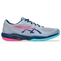 Tênis Asics Solution Swift FF 2 Padel Cinza Azul Mako  Oferta + Barato