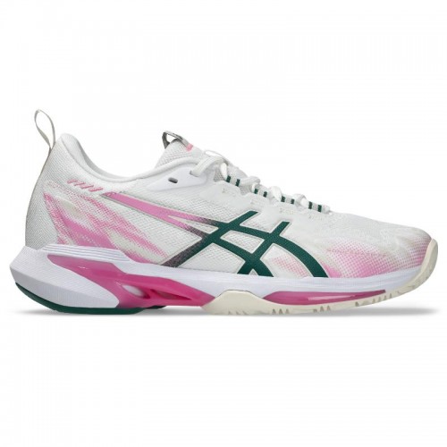 Zapatillas de Padel Asics Sonicsmash FF Blanco Verde Mujer